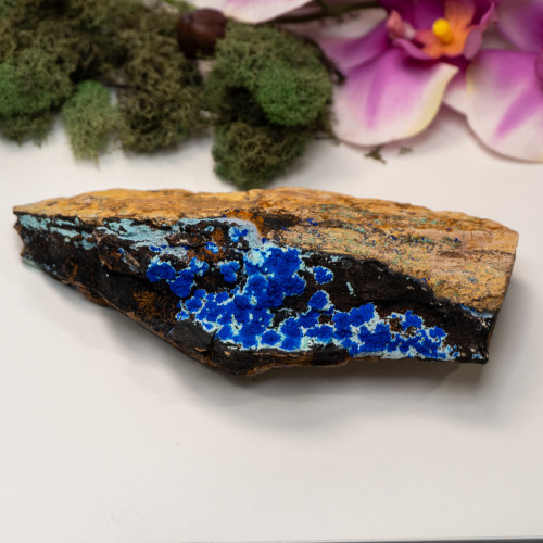 Azurite on Turquoise and Chrysocolla