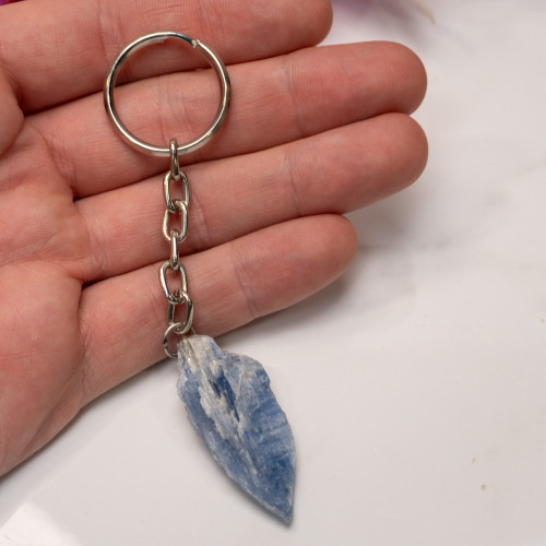 Blue Kyanite Keychain