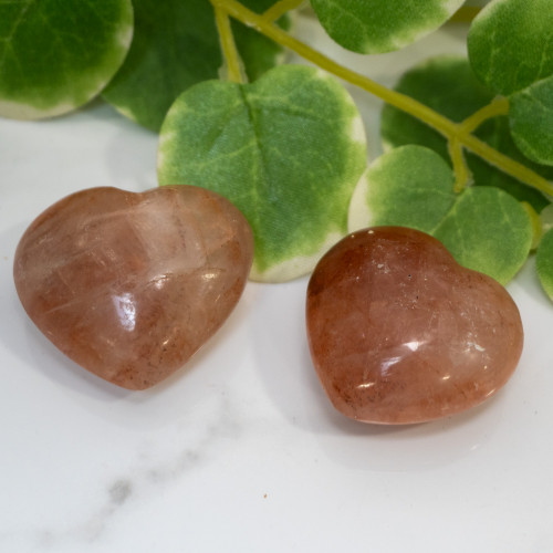 Red Quartz Small Heart Random