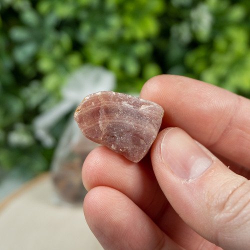 Raw Rhodochrosite Meditation Satchel