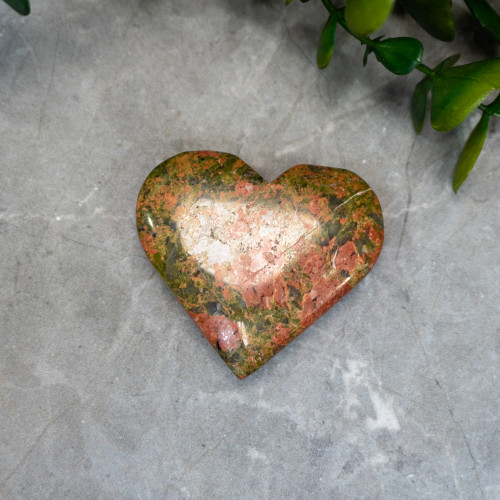 Unakite Medium Heart