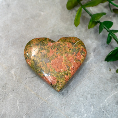 Unakite Medium Heart