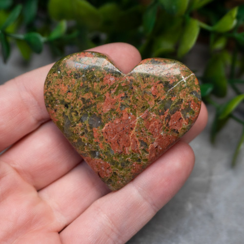 Unakite Medium Heart