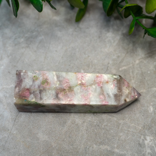 Pink Tourmaline in Quartz Tower