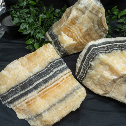 Assortment of Large & Small Crystals, Zebra Banded Calcite, Magnetic  Gemstone etc. - Dutch Goat