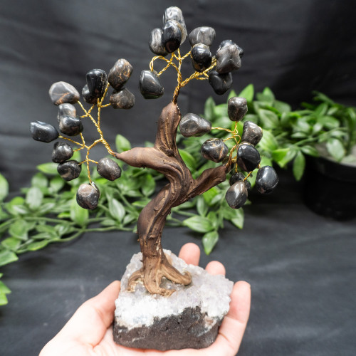 Large Black Onyx Crystal Tree