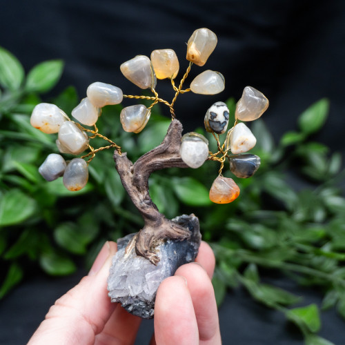 Small Agate Crystal Tree