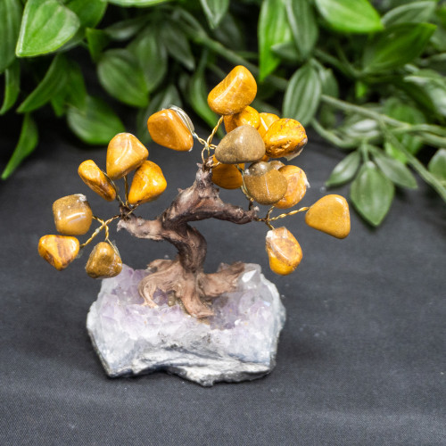 Small Yellow Jasper Crystal Tree