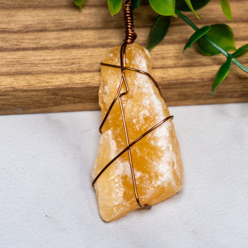 Orange Calcite Wire Wrap #1