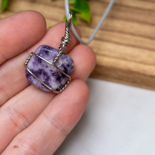 Lepidolite Wire Wrap #1