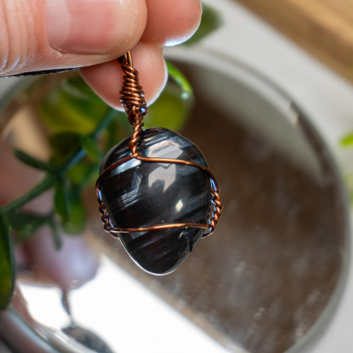 Midnight Lace Obsidian Wire Wrap #2