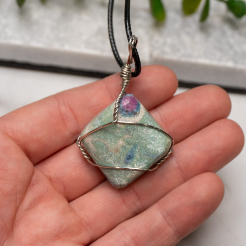 Ruby in Fuchsite Wire Wrap #2
