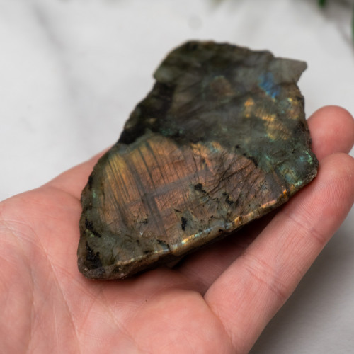 Labradorite Half Polished #13