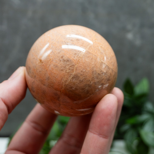 Peach Moonstone Medium Sphere