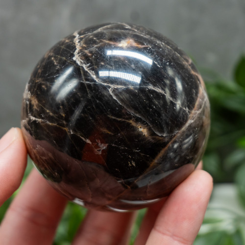 Black Moonstone Medium Sphere