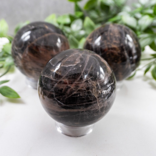 Black Moonstone Medium Sphere