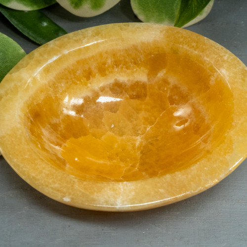 Orange Calcite Bowl