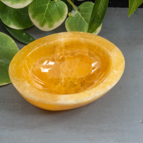 Orange Calcite Bowl