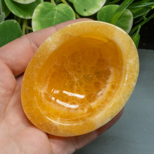 Orange Calcite Bowl