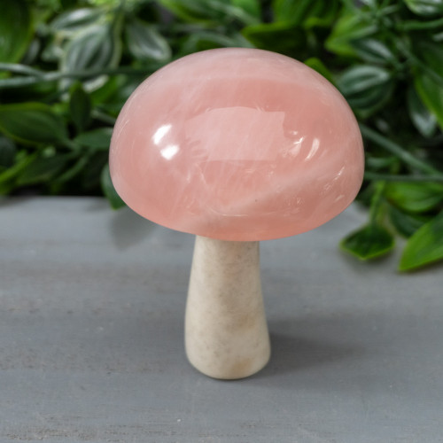 Rose Quartz Mushroom #1