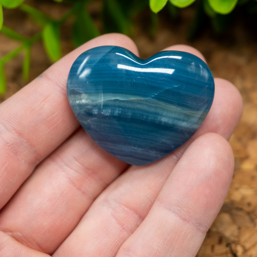 Blue Onyx Heart #1