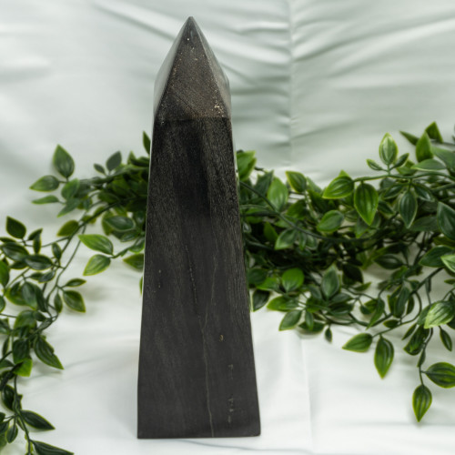XL Petrified Wood Obelisk #2