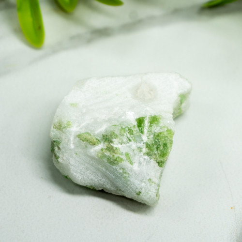 Pargasite in White Marble #1