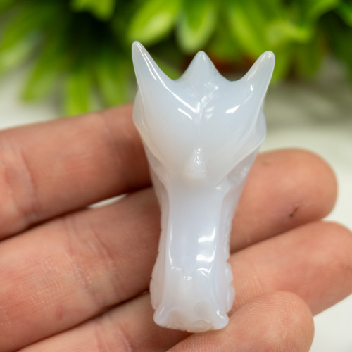 Blue Chalcedony Dragon Head #2