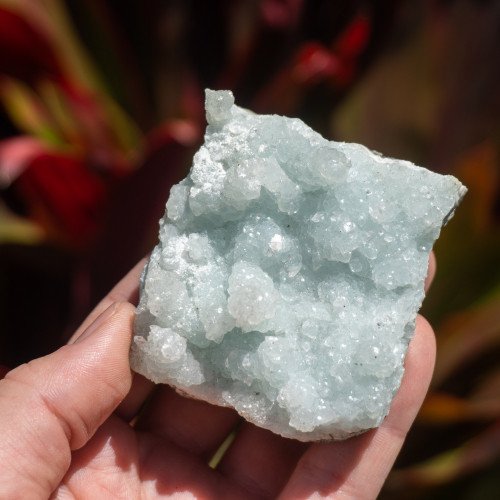 Medium Raw Crystallized Prehnite