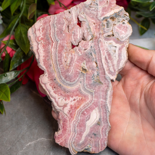 Rhodochrosite Slice