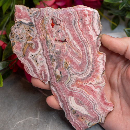 Rhodochrosite Slice