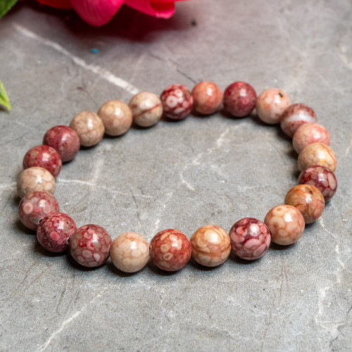 Pink Llianite Bracelet 8mm