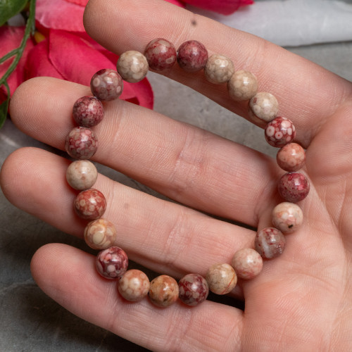 Pink Llianite Bracelet 8mm