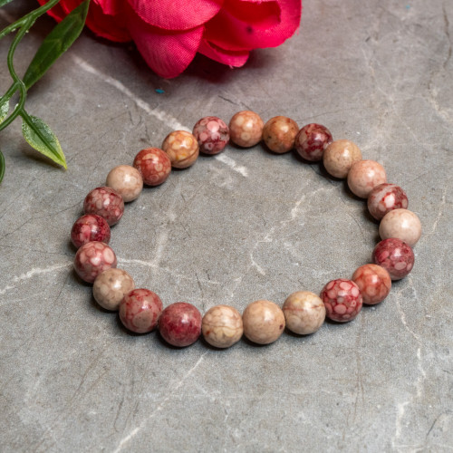 Pink Llianite Bracelet 8mm