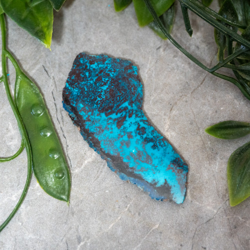 Chrysocolla, Shattuckite, and Tenorite Slab #2