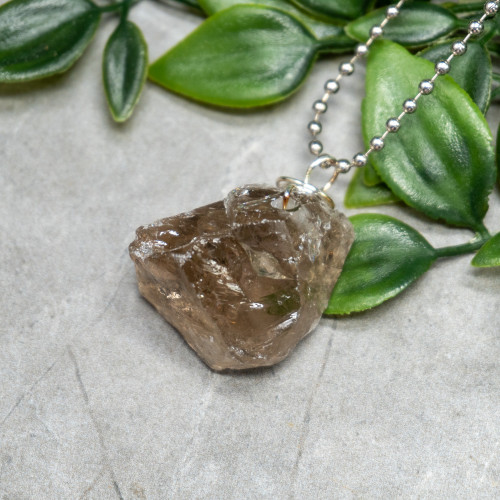 Smoky Quartz Raw Necklace