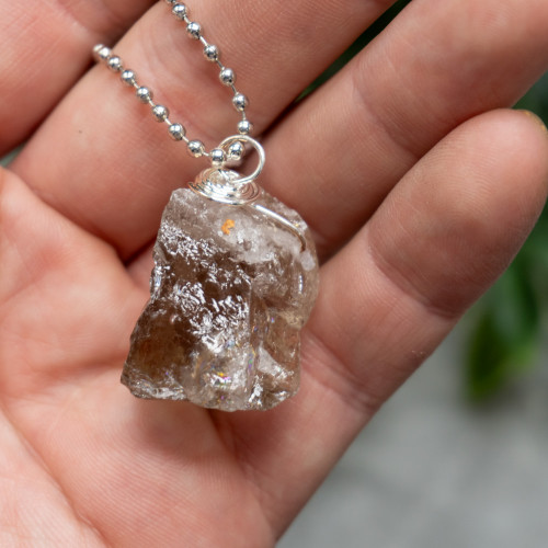 Smoky Quartz Raw Necklace