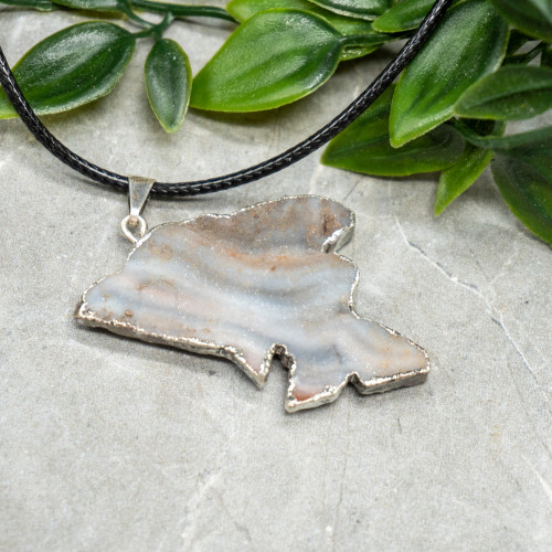 Druzy Agate Dolphin Necklace