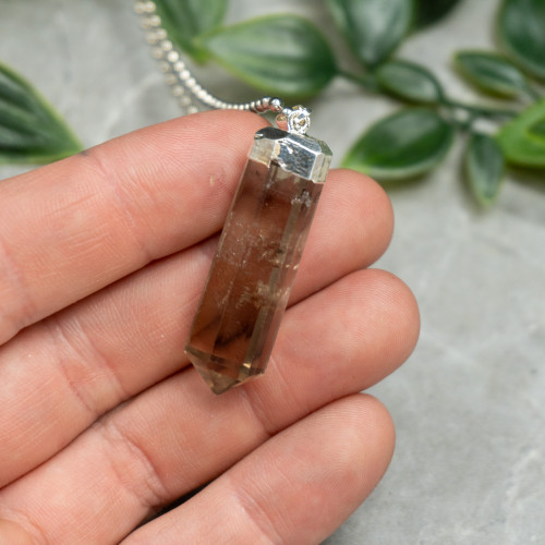 Smoky Quartz Small Polished Necklace Point