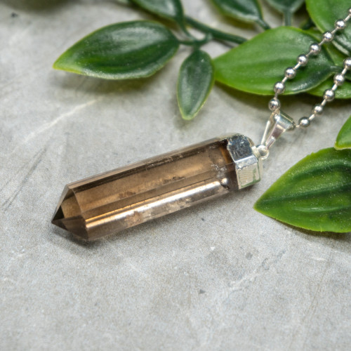 Smoky Quartz Small Polished Necklace Point