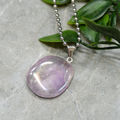 Aura Amethyst Polished Necklace