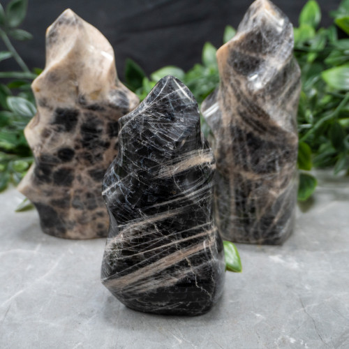 Black Moonstone Medium Flame