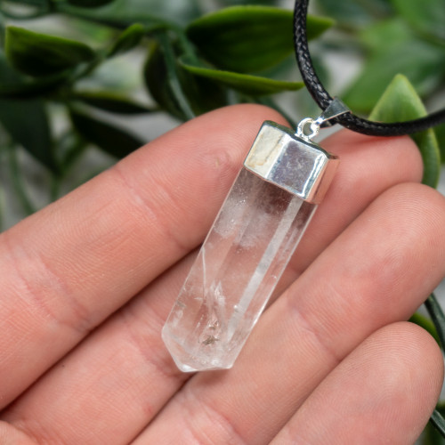 Quartz Small Polished Point Necklace