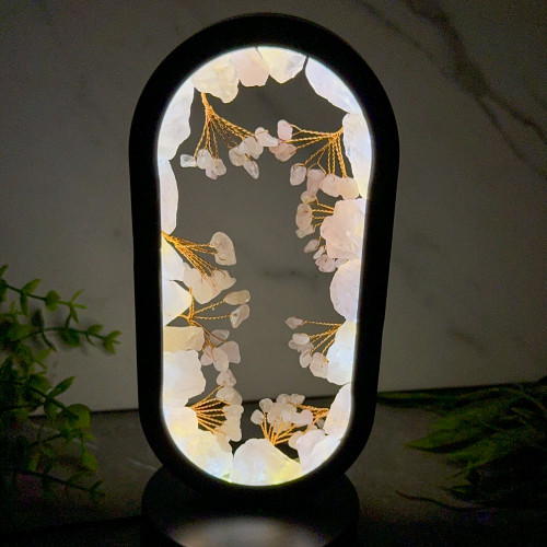 Rose Quartz Oval Portal Light