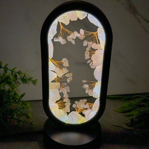 Rose Quartz Oval Portal Light