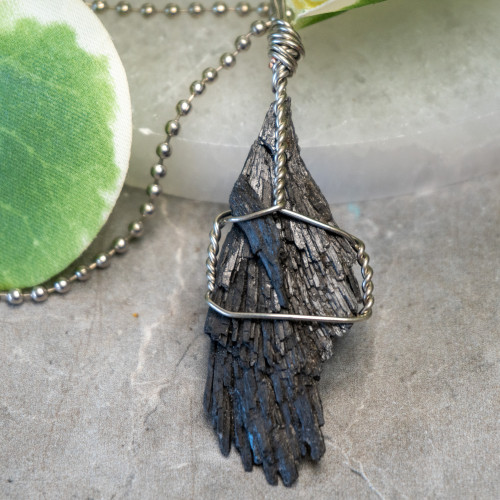 Black Kyanite Wire Wrap #1