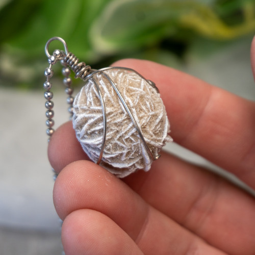 Desert Rose Selenite Wire Wrap #2