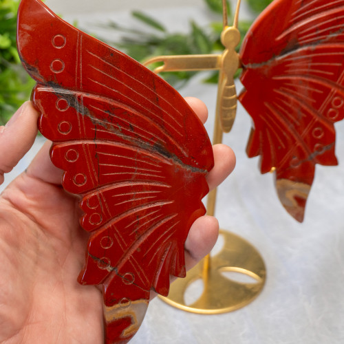 Red Jasper Large Butterfly