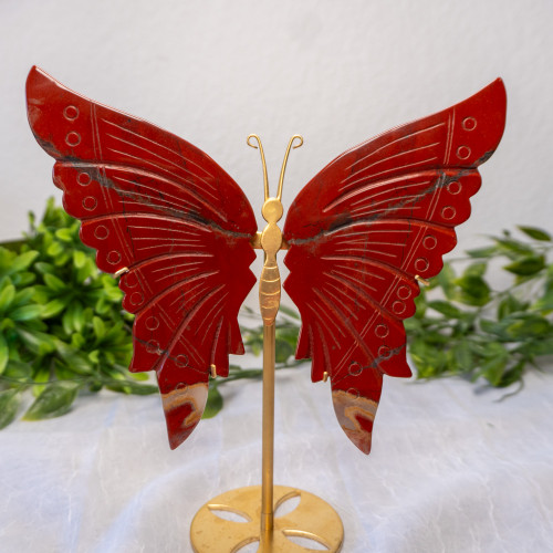 Red Jasper Large Butterfly