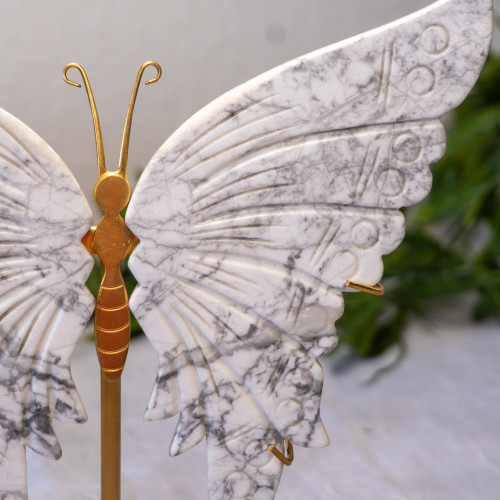 Howlite Large Butterfly